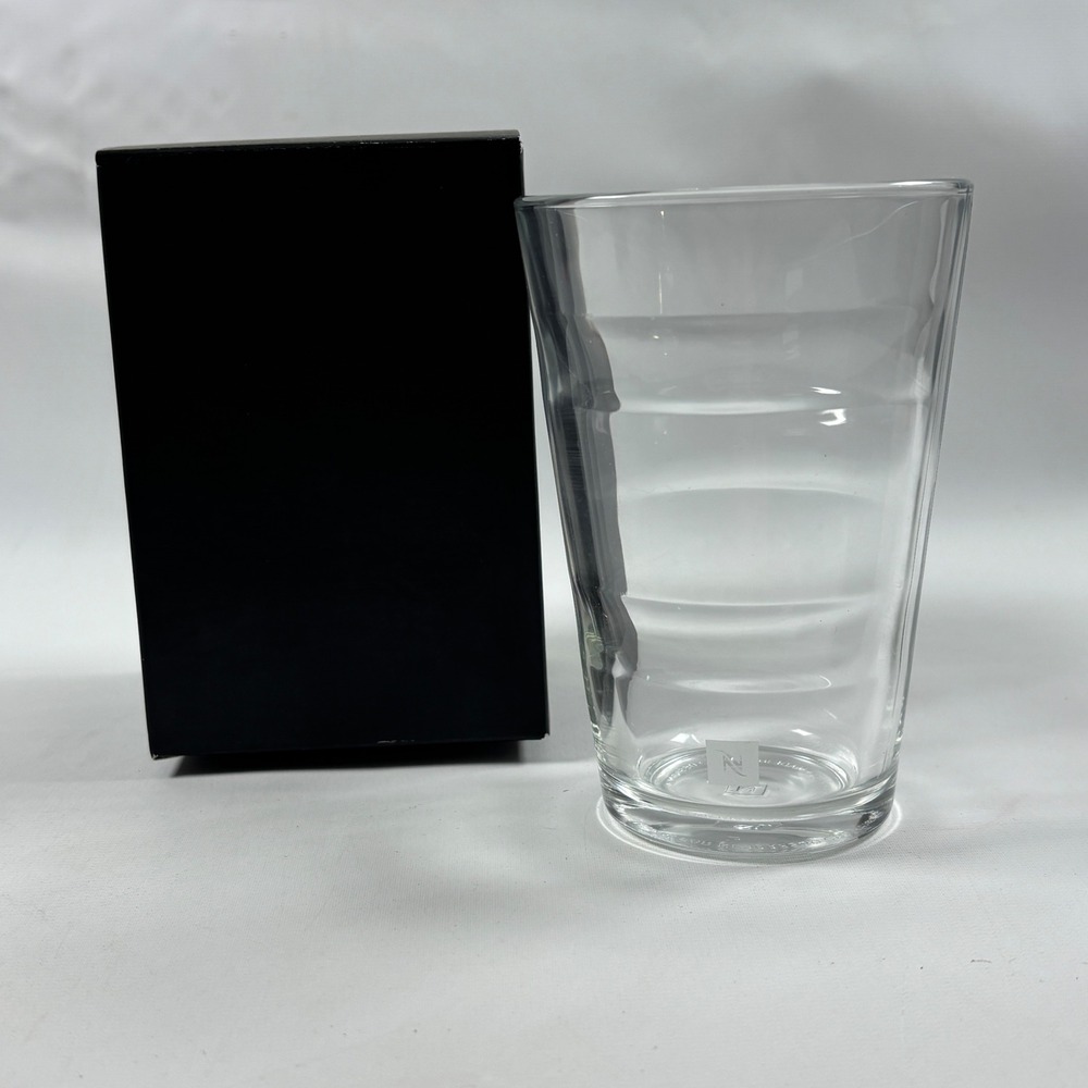 Nespresso VIEW Recipe Glass Mug 13oz Clear Tempered Glass Coffee Cup 3758